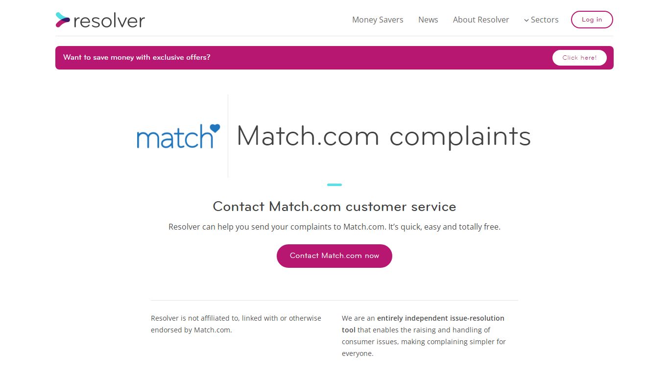 Match.com Complaints Email & Phone | Resolver UK